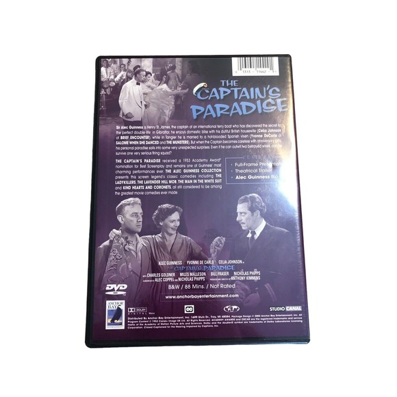 The Captain’s Paradise (DVD, 1953) Alec Guiness and Yvonne De Carlo Plus Insert - Picture 2 of 6